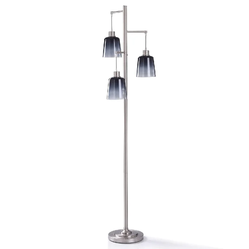 Bohemian Inspired Floor Lamp for Eclectic Home DecorStyleCraft Guzzi Brushed Steel Metal Base Floor Lamp Bohemian Inspired Floor Lamp for Eclectic Home DecorStyleCraft Guzzi Brushed Steel Metal Base Floor Lamp