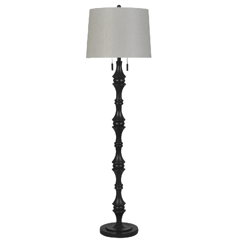 Industrial Style Floor Lamp with Exposed Bulbs for Loft ApartmentsStyleCraft Madison Bronze Steel Metal Floor Lamp