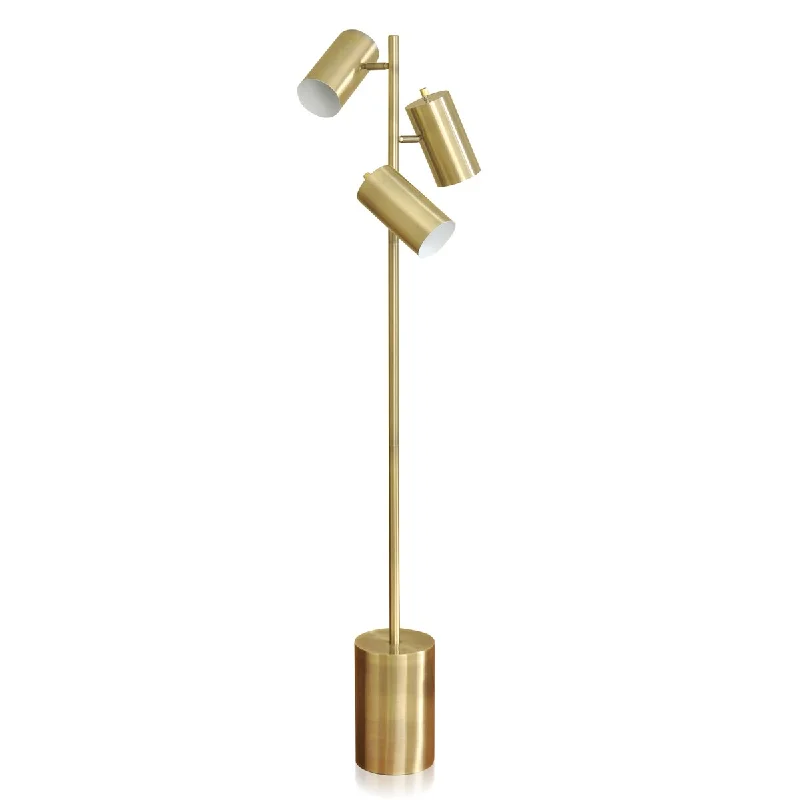 Bohemian Inspired Floor Lamp for Eclectic Home DecorStyleCraft Murray Brass Metal Three-Headed Mid Century Modern Floor Lamp Bohemian Inspired Floor Lamp for Eclectic Home DecorStyleCraft Murray Brass Metal Three-Headed Mid Century Modern Floor Lamp