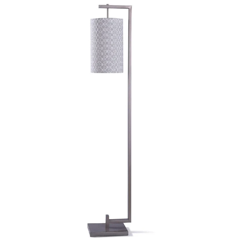 Fabric Floor Lamp with a Linen Shade for a Relaxed AestheticStyleCraft Steel Floor Lamp with Hanging Cylinder Designer Pattern Shade Fabric Floor Lamp with a Linen Shade for a Relaxed AestheticStyleCraft Steel Floor Lamp with Hanging Cylinder Designer Pattern Shade
