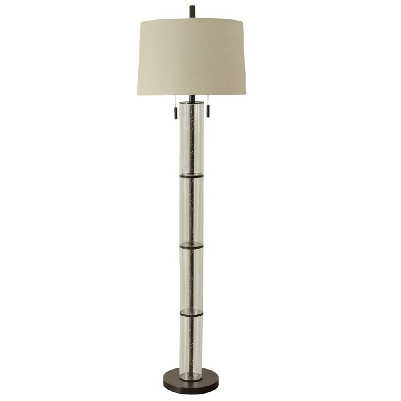 Fabric Floor Lamp with a Linen Shade for a Relaxed AestheticTerra 1-light Oil Rubbed Bronze with Clear Seeded Glass Encased Stem Floor Lamp with Oatmeal Drum Shade Fabric Floor Lamp with a Linen Shade for a Relaxed AestheticTerra 1-light Oil Rubbed Bronze with Clear Seeded Glass Encased Stem Floor Lamp with Oatmeal Drum Shade