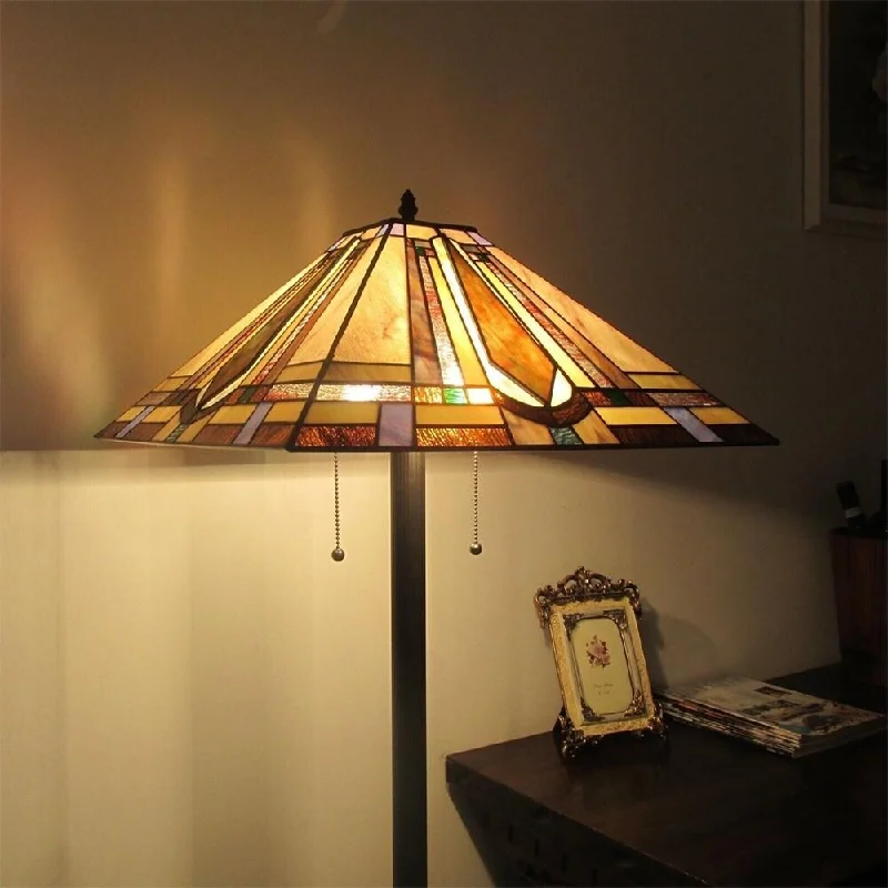 Modern Minimalist Floor Lamp for Contemporary Living RoomsTiffany Mission Floor Lamps Stained Glass Vintage Standing Light - 16" x 65" Modern Minimalist Floor Lamp for Contemporary Living RoomsTiffany Mission Floor Lamps Stained Glass Vintage Standing Light - 16" x 65"