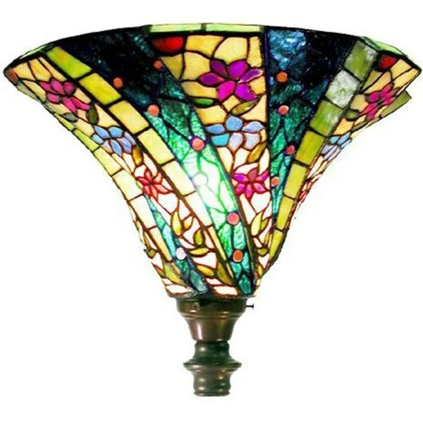 Glass Floor Lamp with Frosted Shades for Soft Diffused LightTiffany-style 3-D Green Wave Torchiere Glass Floor Lamp with Frosted Shades for Soft Diffused LightTiffany-style 3-D Green Wave Torchiere
