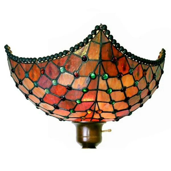 Rustic Farmhouse Style Floor Lamp for Cozy BedroomsTiffany-style Beaded Torchiere