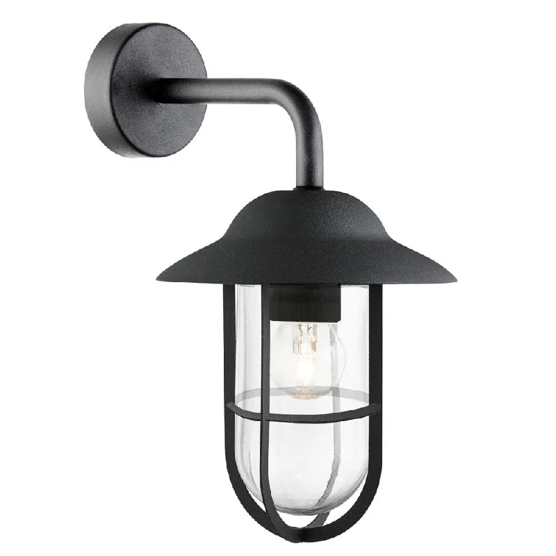 Smart Floor Lamp with Voice Control and Bluetooth ConnectivityToronto 1 Light Black Outdoor Wall light - Clear Glass Smart Floor Lamp with Voice Control and Bluetooth ConnectivityToronto 1 Light Black Outdoor Wall light - Clear Glass