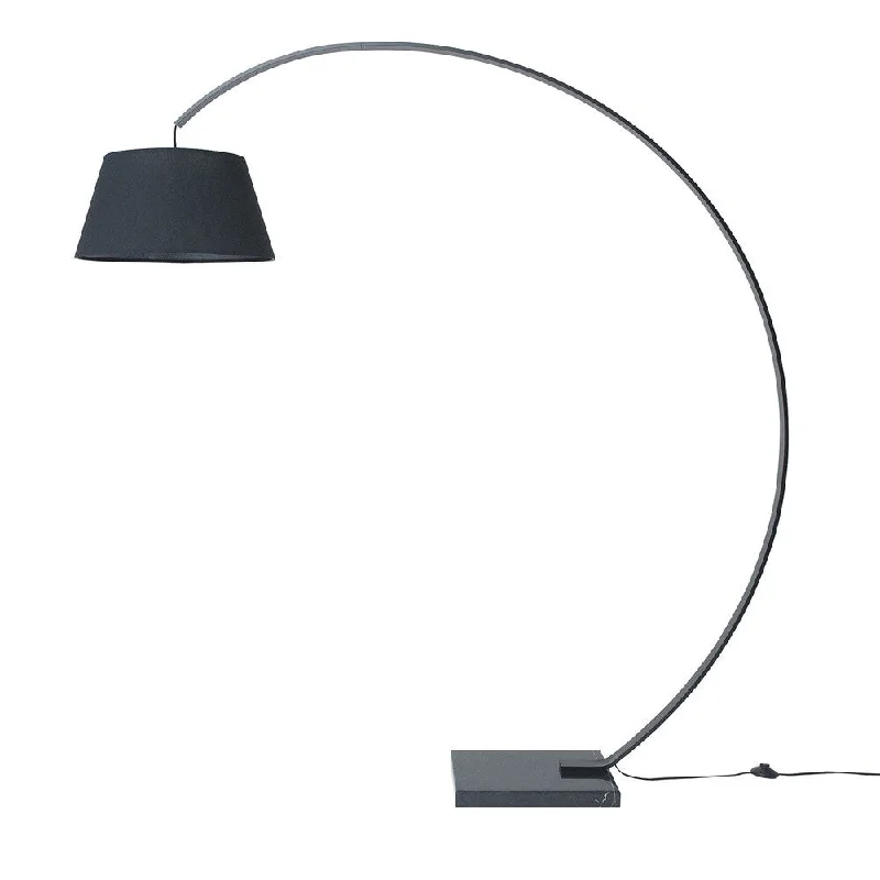 Dimmable Floor Lamp for Adjustable Lighting AmbianceVETRI Floor Lamp In Black With Marble Base Dimmable Floor Lamp for Adjustable Lighting AmbianceVETRI Floor Lamp In Black With Marble Base