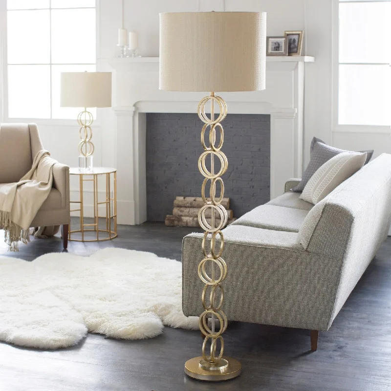 Industrial Style Floor Lamp with Exposed Bulbs for Loft ApartmentsWarest Floor Lamp with Gold Base and Gold Shade Industrial Style Floor Lamp with Exposed Bulbs for Loft ApartmentsWarest Floor Lamp with Gold Base and Gold Shade