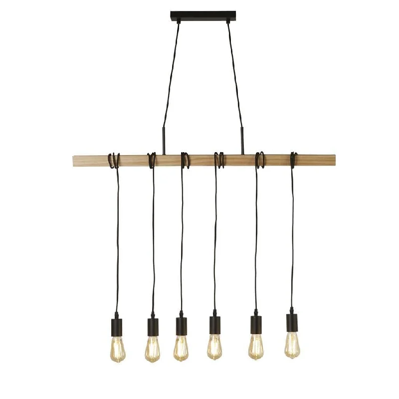 Dimmable Floor Lamp for Adjustable Lighting AmbianceWoody 6 Light Black & Ash Wood Ceiling Pendant Searchlight Dimmable Floor Lamp for Adjustable Lighting AmbianceWoody 6 Light Black & Ash Wood Ceiling Pendant Searchlight
