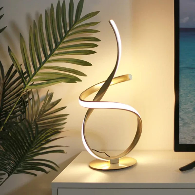 bohemian table lamps with colorful patterns for eclectic bedroomsElena LED Ultra Modern Table Lamp - Gold, Satin Chrome, 460mm High, PL0271 bohemian table lamps with colorful patterns for eclectic bedroomsElena LED Ultra Modern Table Lamp - Gold, Satin Chrome, 460mm High, PL0271