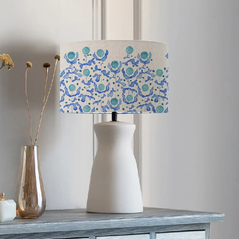 marble table lamps with a luxurious veined pattern for high end decorMariani Eva & Albury Complete Table Lamp Cobalt