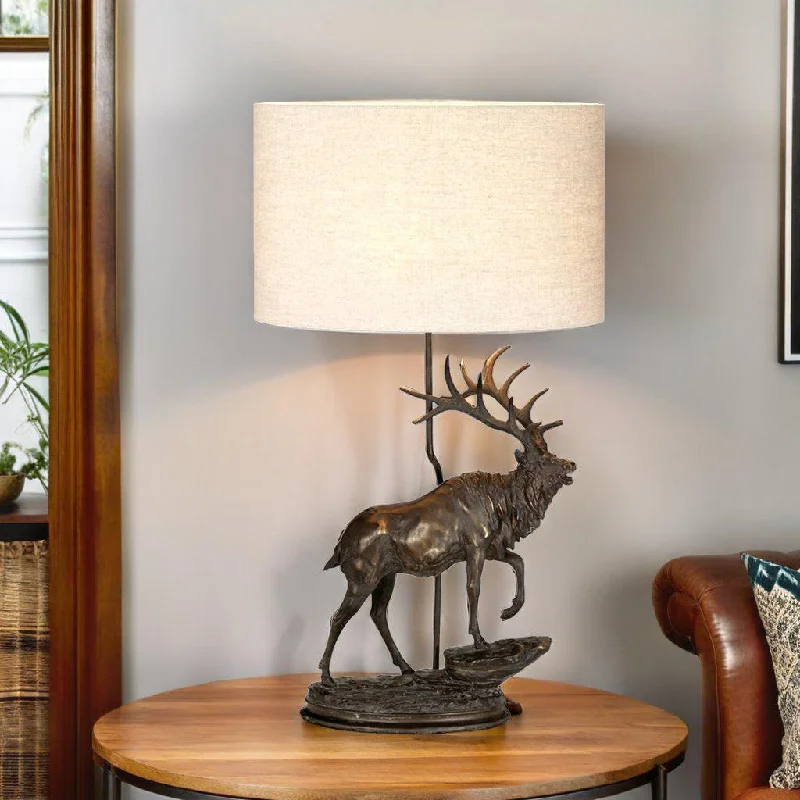 wooden table lamps with natural grain for a warm and organic feelAngus Table Lamp Bronze Patina ELS.DL-ANGUS-TL Elstead Lighting wooden table lamps with natural grain for a warm and organic feelAngus Table Lamp Bronze Patina ELS.DL-ANGUS-TL Elstead Lighting