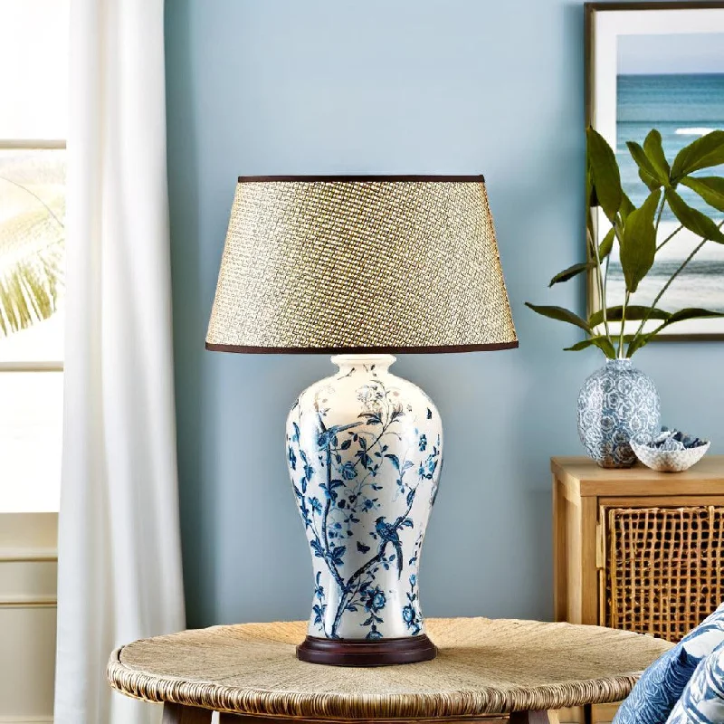 leather table lamps with a distressed texture for a rugged charmAshleigh Ceramic Table Lamp Base in Blue and White leather table lamps with a distressed texture for a rugged charmAshleigh Ceramic Table Lamp Base in Blue and White