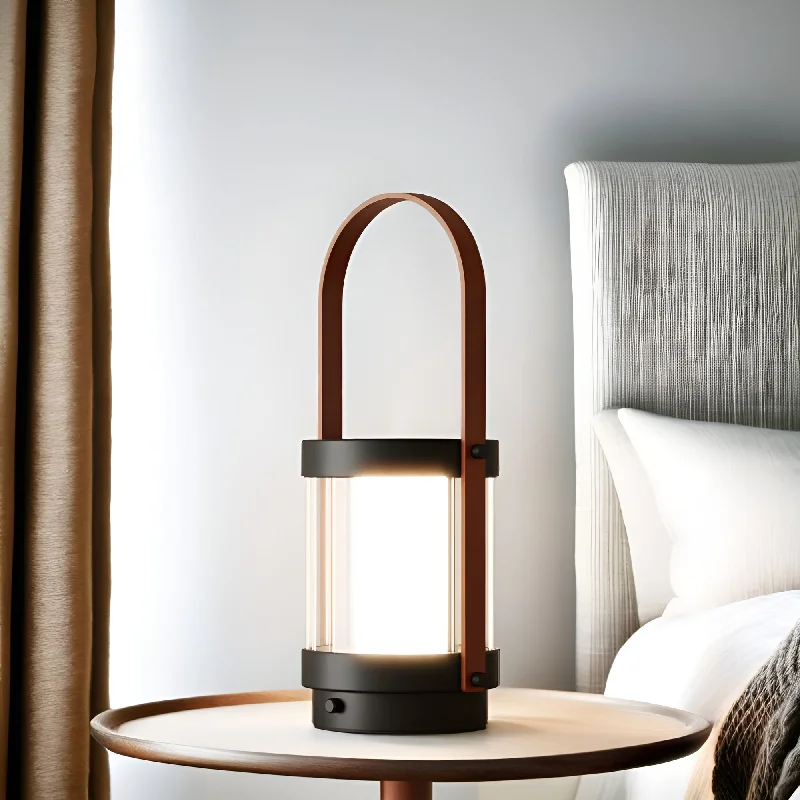 bohemian table lamps with colorful patterns for eclectic bedroomsBally Touch Table Lamp Black/Brown ARO.S1305 Aromas Del Campo
