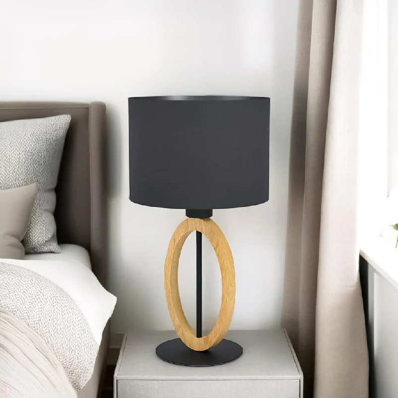 fabric table lamps with a linen shade for a relaxed and breathable lookBasildon 1 Table Lamp Black/Wood 43569N Eglo Lighting fabric table lamps with a linen shade for a relaxed and breathable lookBasildon 1 Table Lamp Black/Wood 43569N Eglo Lighting