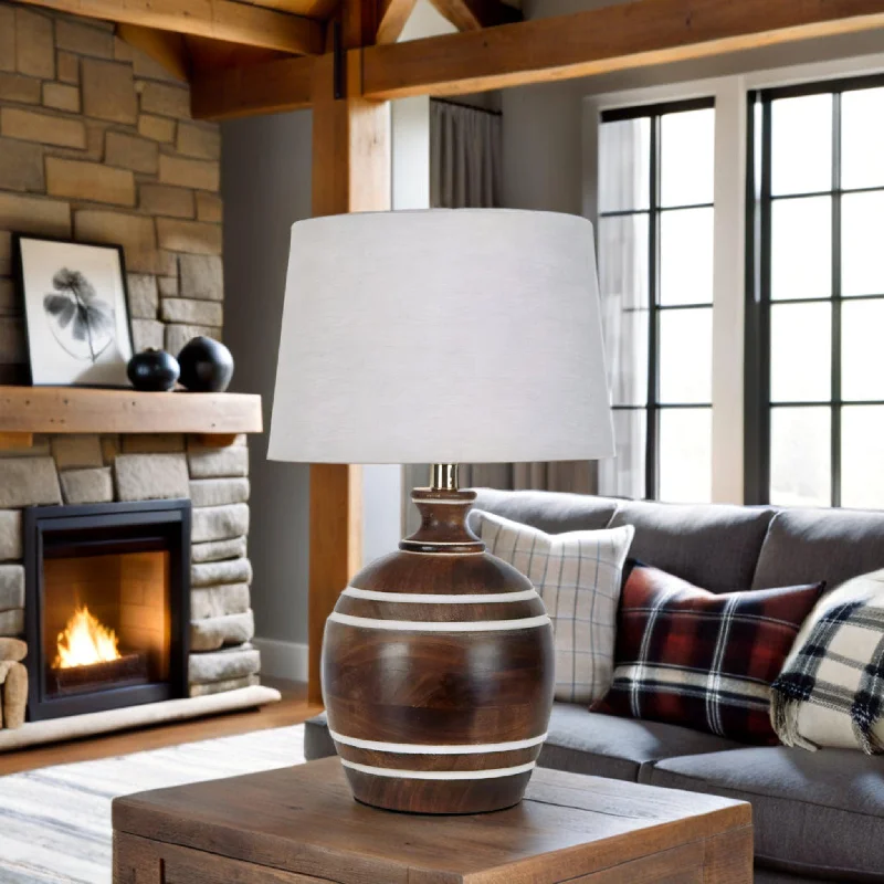 wooden table lamps with natural grain for a warm and organic feelBelrose Wooden Table Lamp Base in Brown wooden table lamps with natural grain for a warm and organic feelBelrose Wooden Table Lamp Base in Brown