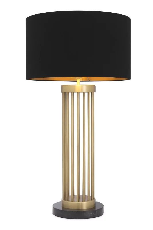 fabric table lamps with a linen shade for a relaxed and breathable lookBlack Shade Table Lamp | Eichholtz Condo fabric table lamps with a linen shade for a relaxed and breathable lookBlack Shade Table Lamp | Eichholtz Condo