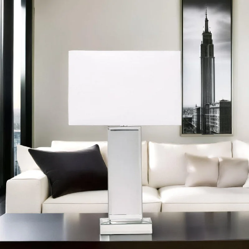coastal style table lamps with nautical elements for beach housesBlock Table Lamp Glass and White Shade 12382 coastal style table lamps with nautical elements for beach housesBlock Table Lamp Glass and White Shade 12382