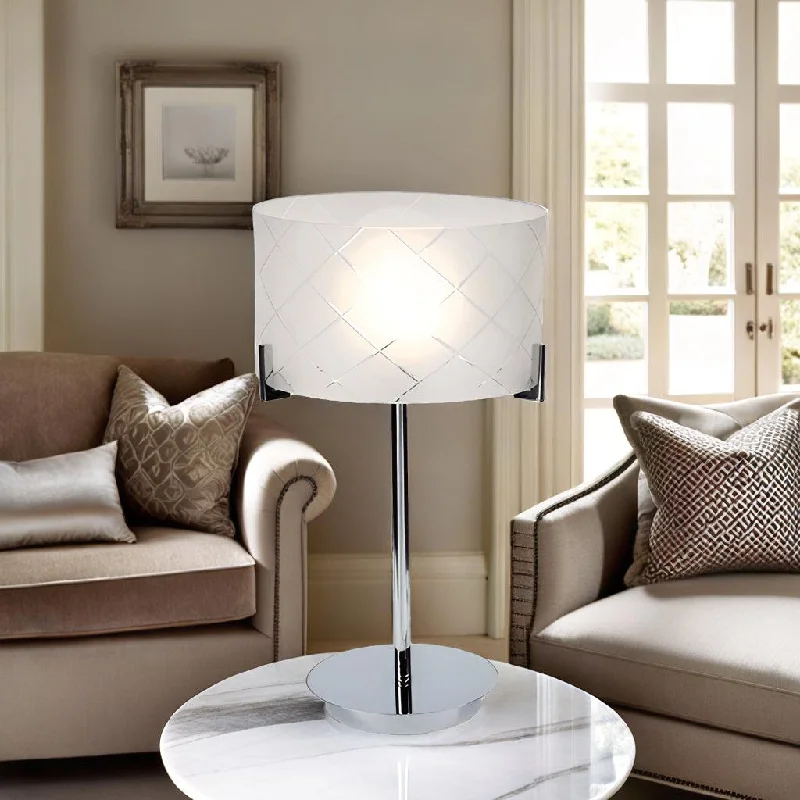 modern minimalist table lamps for contemporary living roomsDiamond Cut Glass Table Lamp G9 in Chrome Superlux Lighting - TL2143 modern minimalist table lamps for contemporary living roomsDiamond Cut Glass Table Lamp G9 in Chrome Superlux Lighting - TL2143