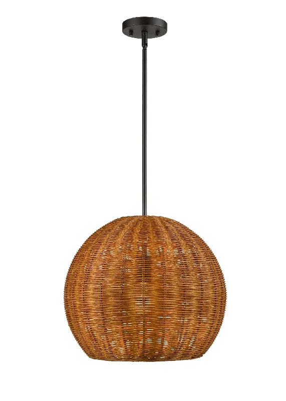 Metal Ceiling Lights in Brass, Copper, Stainless Steel, and IronElise Pendant - Natural - 16in. Diameter - E26 Medium Base