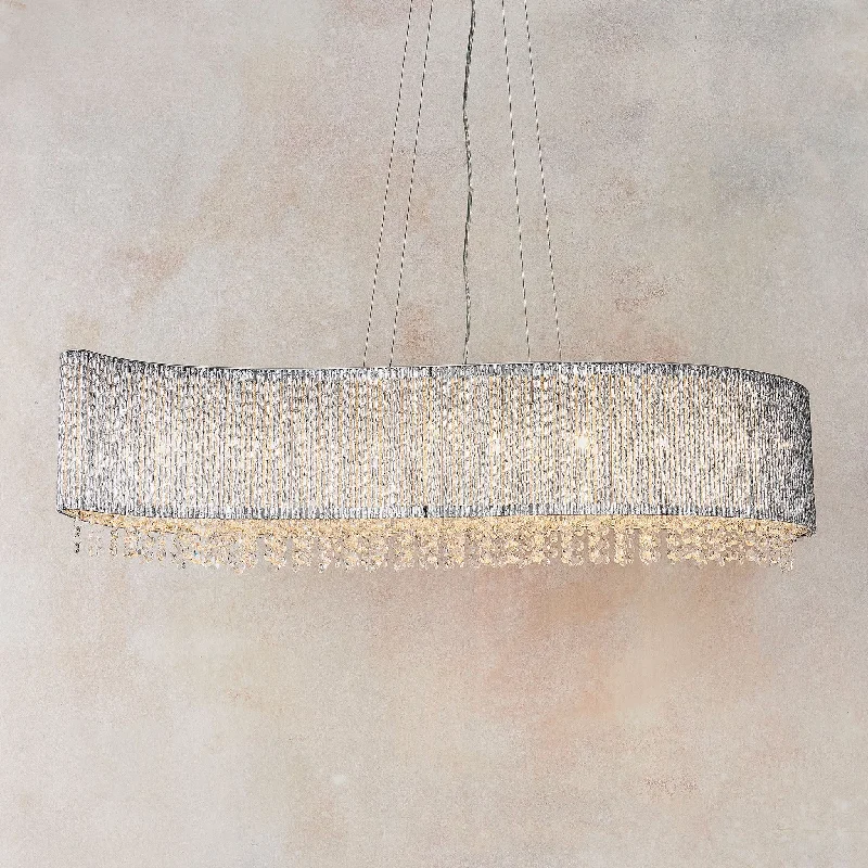 Metal Ceiling Lights in Brass, Copper, Stainless Steel, and IronGalina 8lt linear pendant Metal Ceiling Lights in Brass, Copper, Stainless Steel, and IronGalina 8lt linear pendant