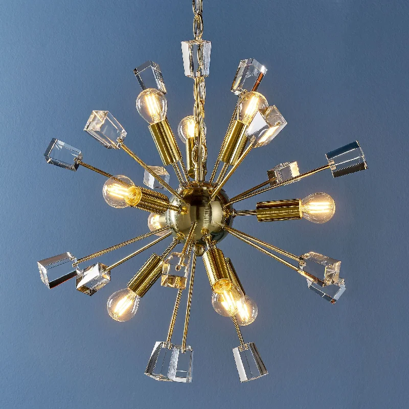Scandinavian Style Ceiling Lights with Light Wood AccentsMiro 9lt pendant