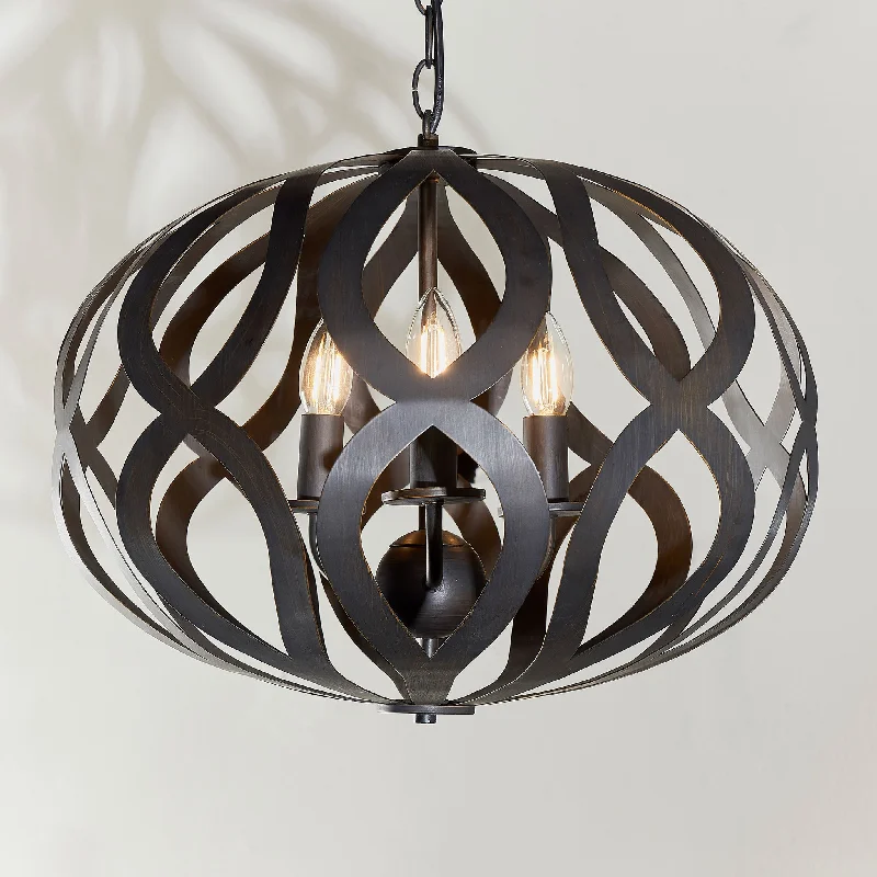Crystal Ceiling Lights with High - Quality Swarovski CrystalsSirolo 3lt pendant