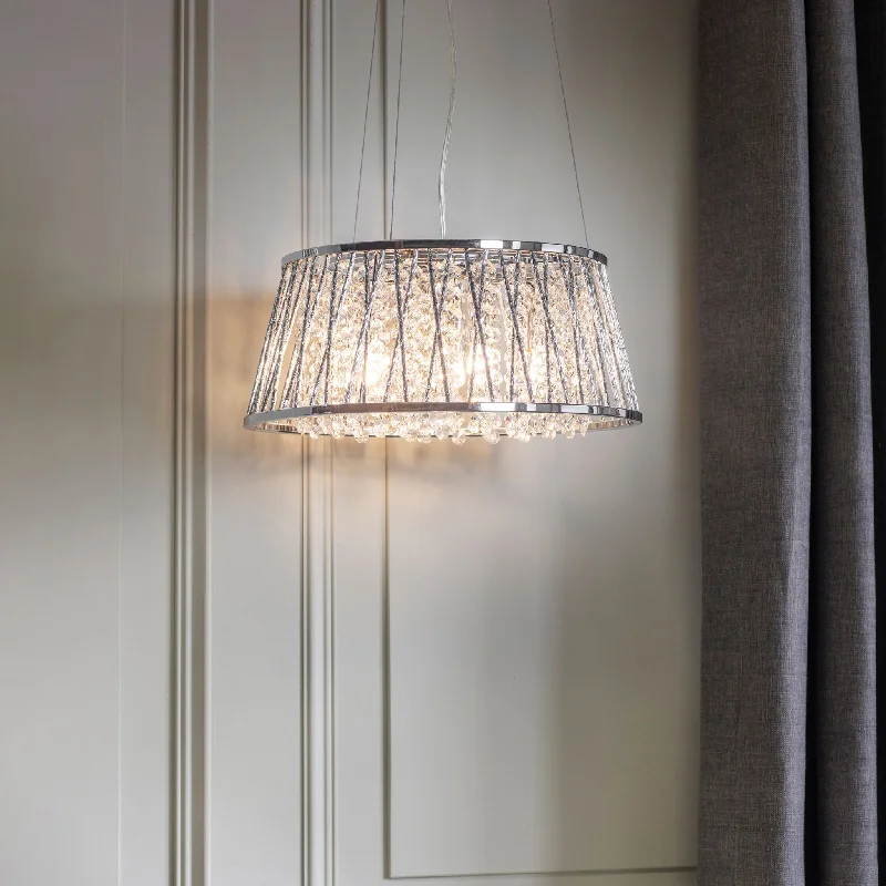Crystal Ceiling Lights with High - Quality Swarovski CrystalsSophia 5lt pendant