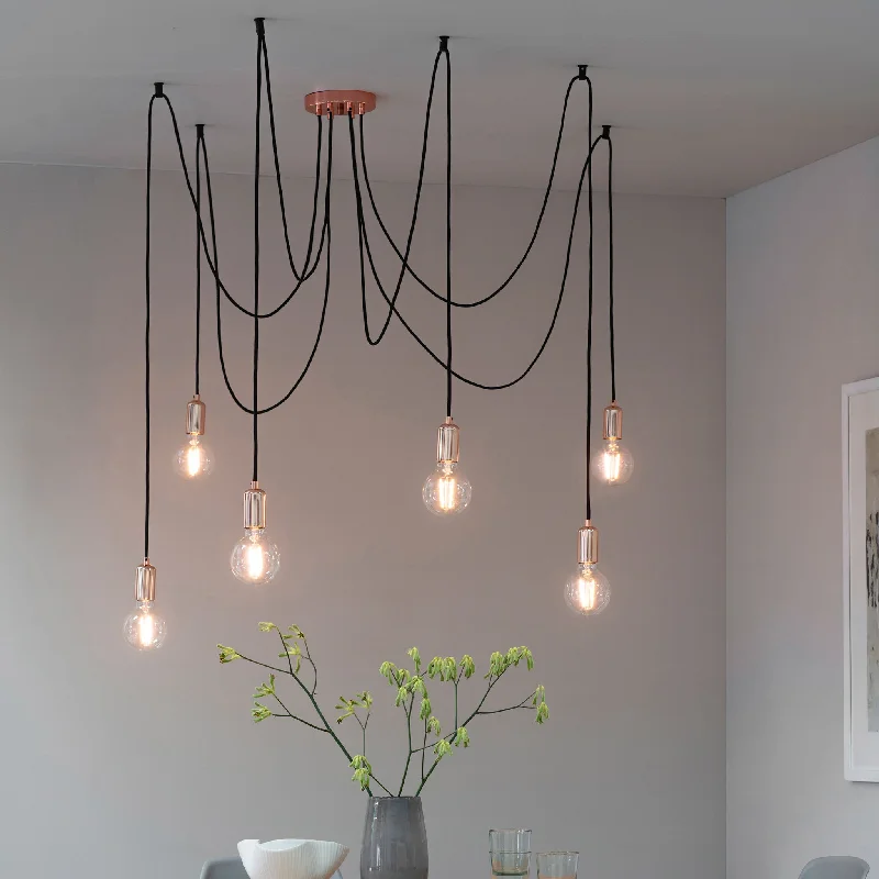 Crystal Ceiling Lights with High - Quality Swarovski CrystalsStudio 6lt pendant