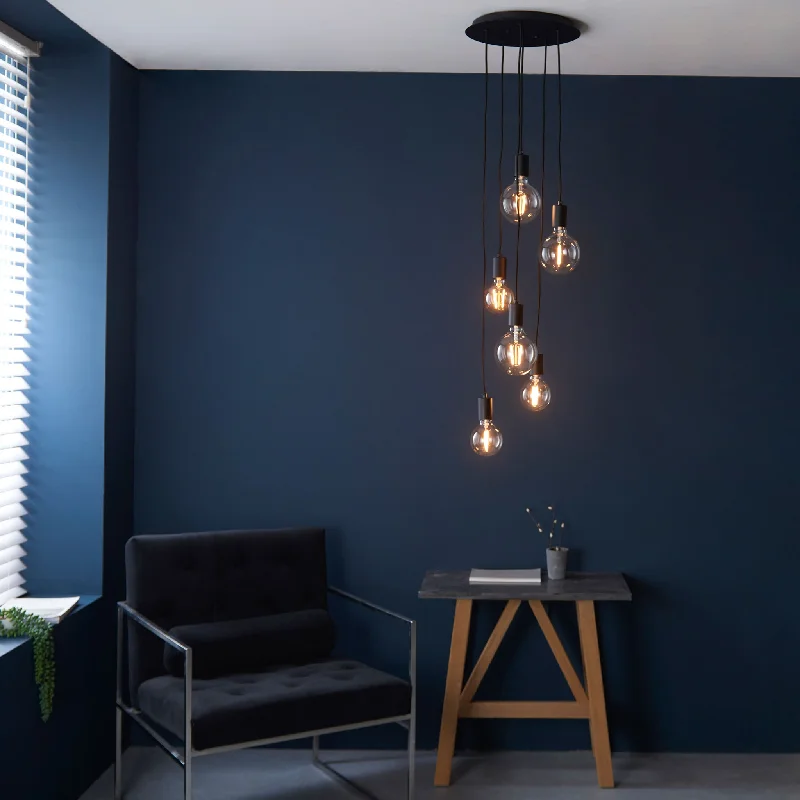 African - Inspired Ceiling Lights with Tribal Patterns and Natural MaterialsStudio 6lt pendant