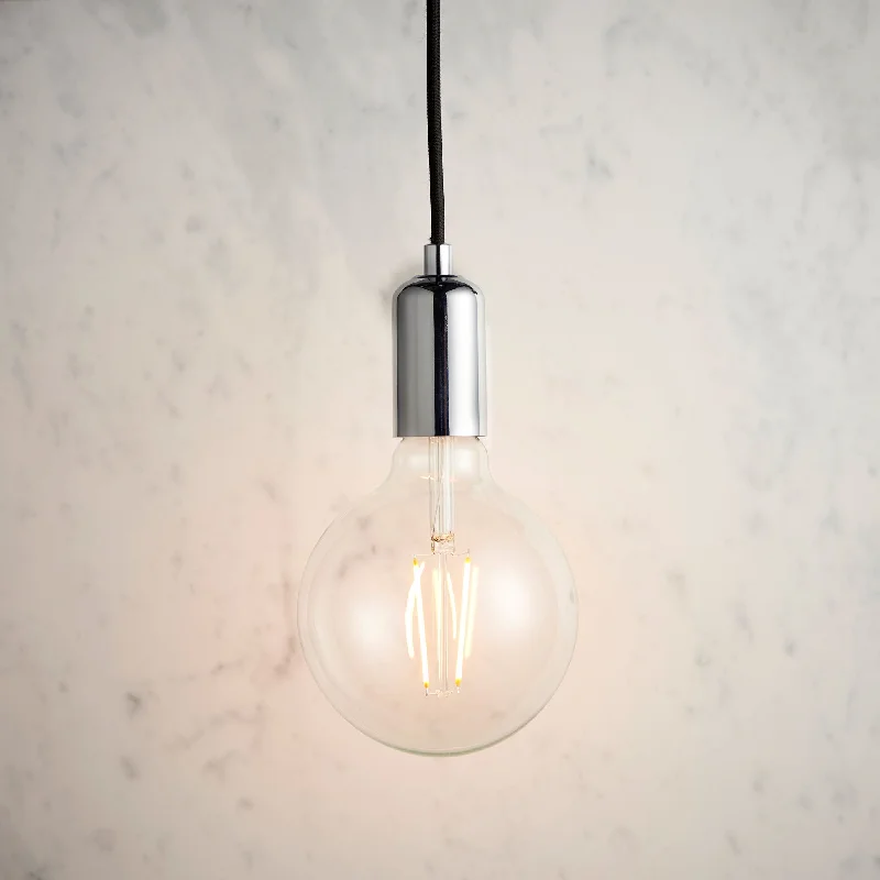 Industrial Style Ceiling Lights with Exposed Bulbs and Metal CagesStudio Pendant
