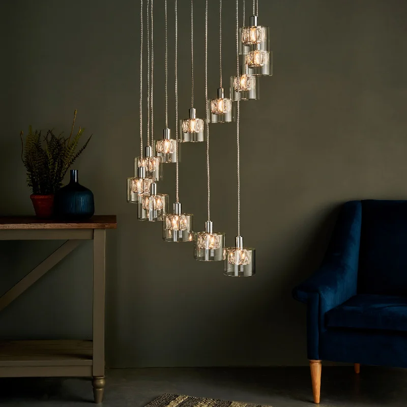 Victorian - Inspired Ceiling Lights with Ornate Crystal ChandeliersVerina 12lt pendant Victorian - Inspired Ceiling Lights with Ornate Crystal ChandeliersVerina 12lt pendant