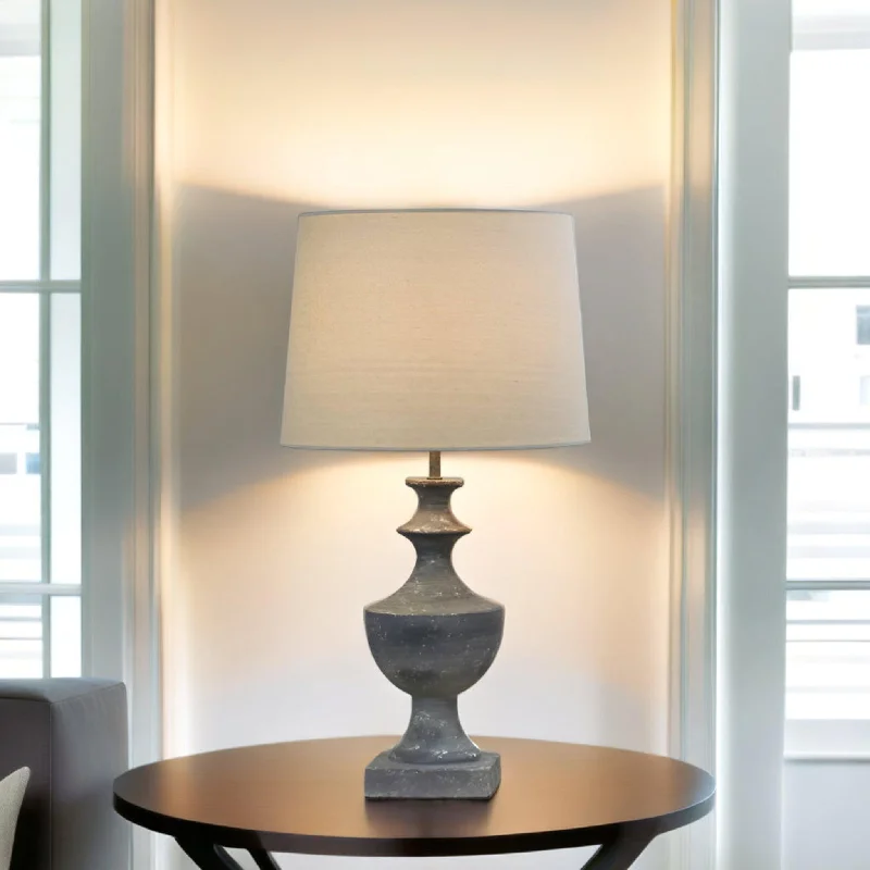 ceramic table lamps with hand painted designs for an artistic touchExeter Table Lamp in Grey