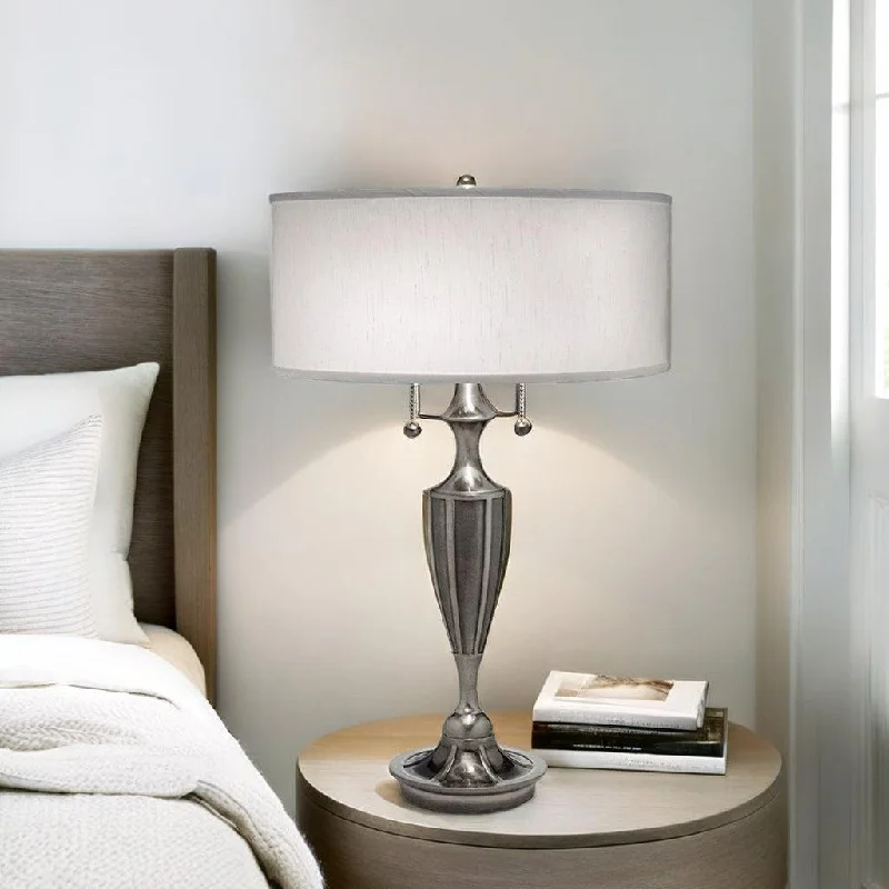 coastal style table lamps with nautical elements for beach housesGatsby Table Lamp 2Lt in Antique Nickel/Burnished Brass Elstead Lighting - ELS.SF-GATSBY coastal style table lamps with nautical elements for beach housesGatsby Table Lamp 2Lt in Antique Nickel/Burnished Brass Elstead Lighting - ELS.SF-GATSBY