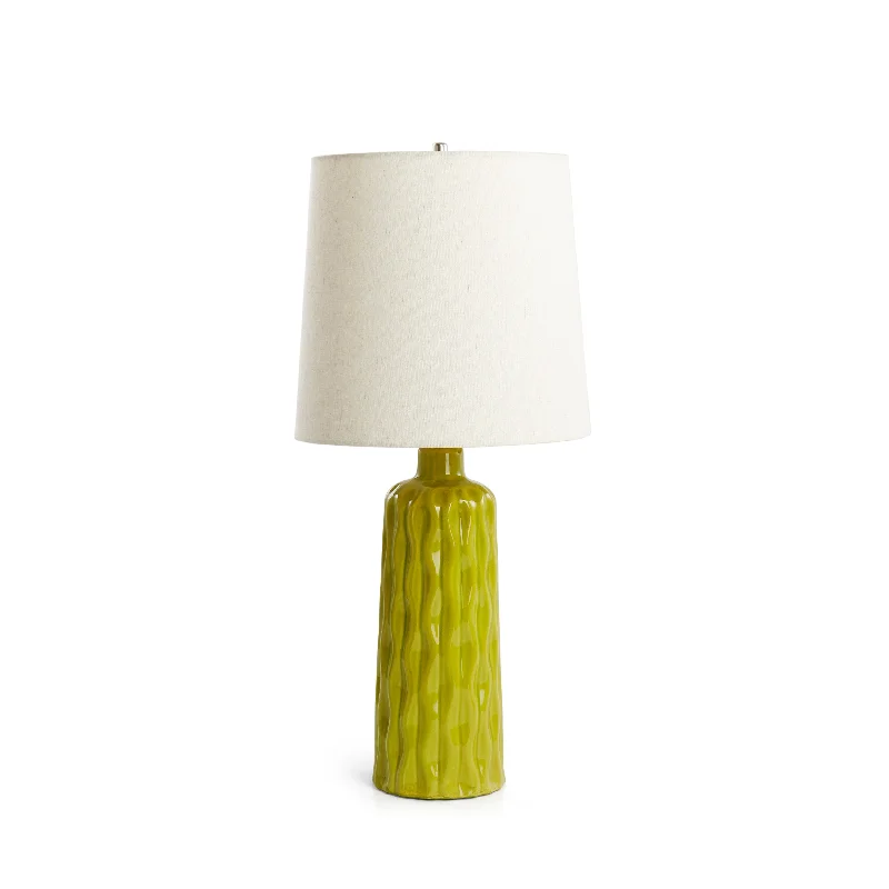 leather table lamps with a distressed texture for a rugged charmRippled Green Ceramic Table Lamp leather table lamps with a distressed texture for a rugged charmRippled Green Ceramic Table Lamp