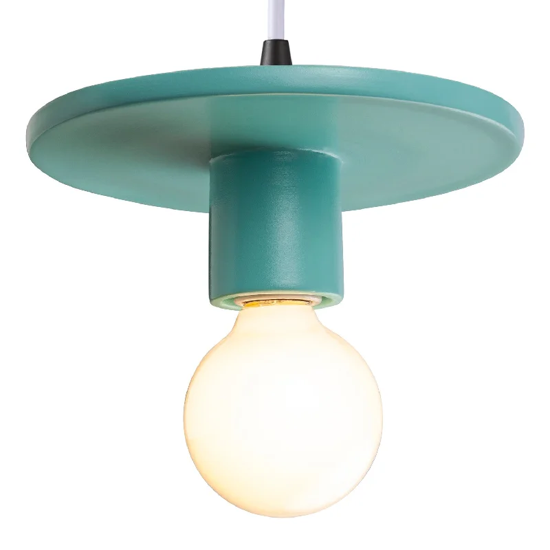 African - Inspired Ceiling Lights with Tribal Patterns and Natural MaterialsOne Light Pendant