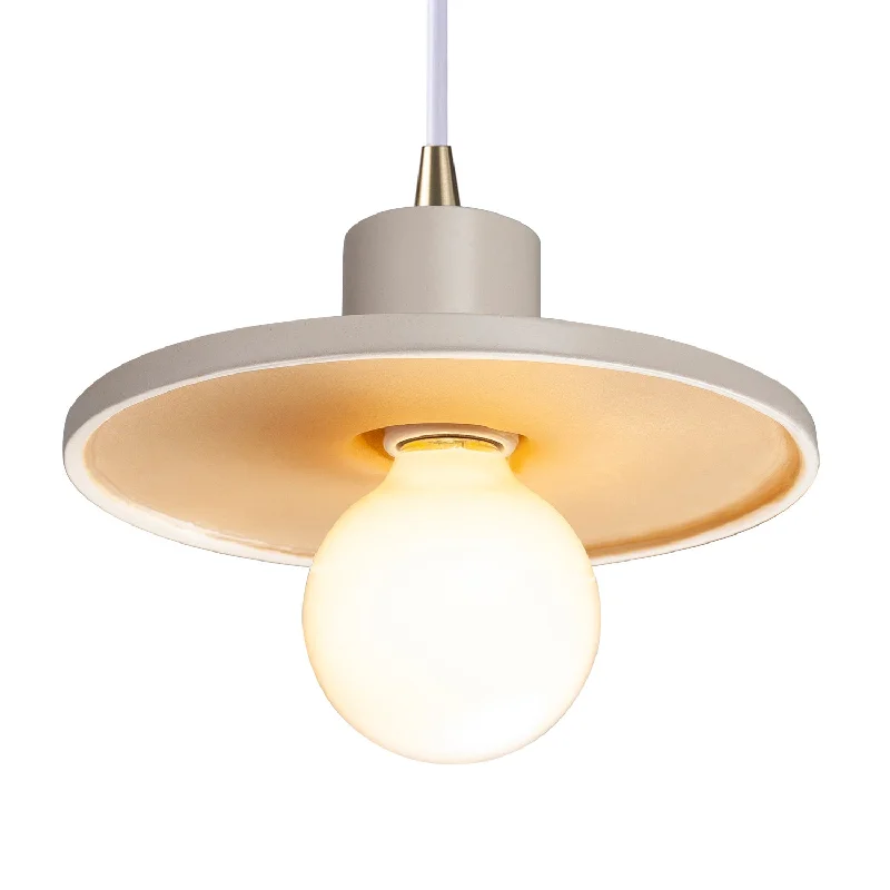 Metal Ceiling Lights in Brass, Copper, Stainless Steel, and IronOne Light Pendant