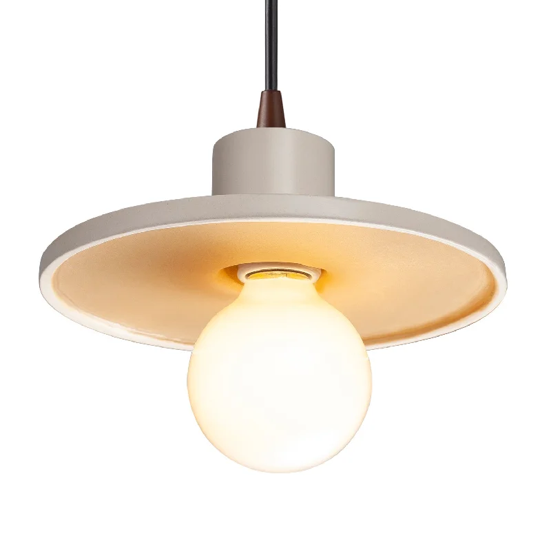 Glass Ceiling Lights with Frosted, Colored, or Etched GlassOne Light Pendant