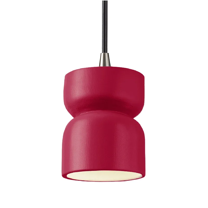 Glass Ceiling Lights with Frosted, Colored, or Etched GlassOne Light Pendant