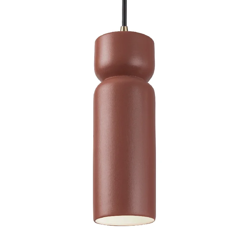 African - Inspired Ceiling Lights with Tribal Patterns and Natural MaterialsOne Light Pendant
