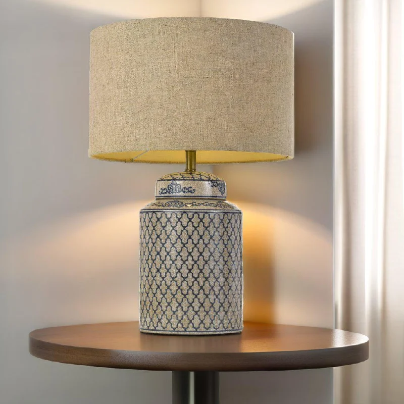metal table lamps with a matte black finish for a sleek appearanceKaylee Table Lamp in Wheat Linen Shade