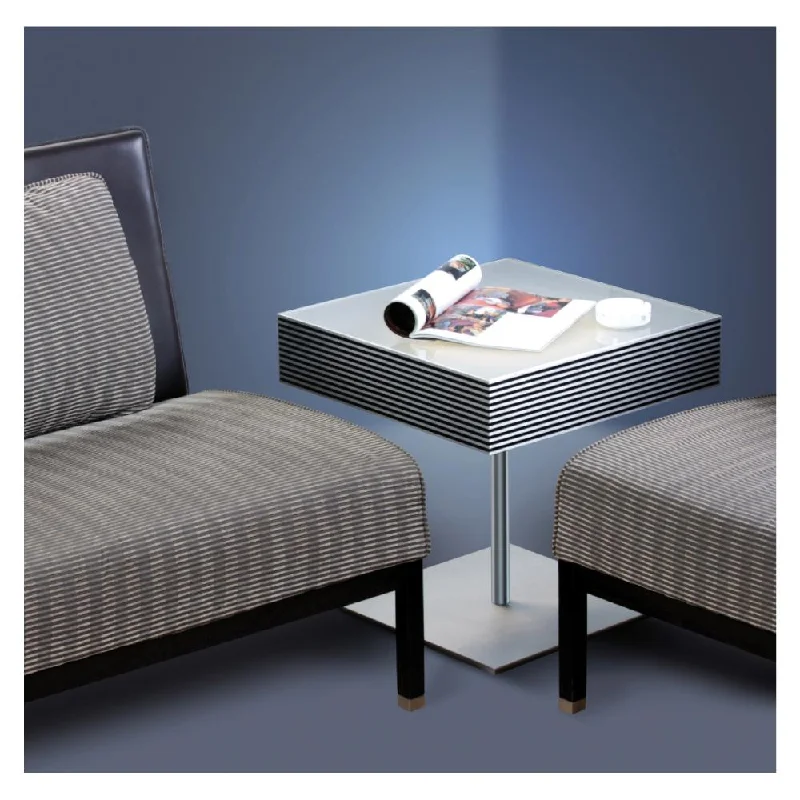 leather table lamps with a distressed texture for a rugged charmLED Table Lamp with Illuminated Top in Brushed Aluminium and Black Eurotech - 5358/1-LED leather table lamps with a distressed texture for a rugged charmLED Table Lamp with Illuminated Top in Brushed Aluminium and Black Eurotech - 5358/1-LED