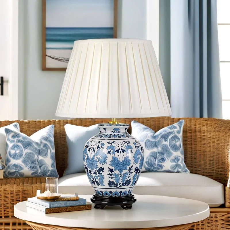 mid century modern table lamps with iconic designs for a stylish studyLinyi Table Lamp Blue and White ELS.DL-LINYI-TL Elstead Lighting mid century modern table lamps with iconic designs for a stylish studyLinyi Table Lamp Blue and White ELS.DL-LINYI-TL Elstead Lighting