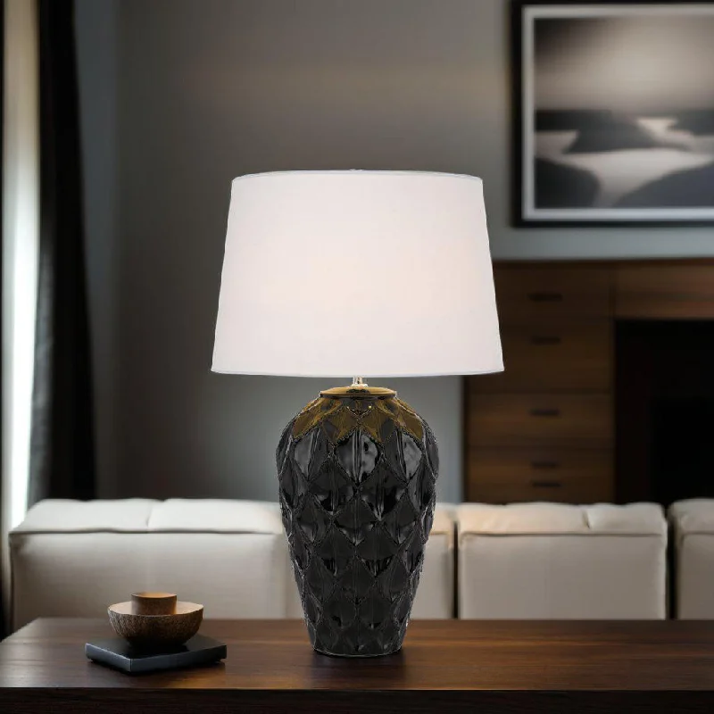 rustic farmhouse table lamps for cozy kitchensMadrid Ceramic Table Lamp in Black and White rustic farmhouse table lamps for cozy kitchensMadrid Ceramic Table Lamp in Black and White