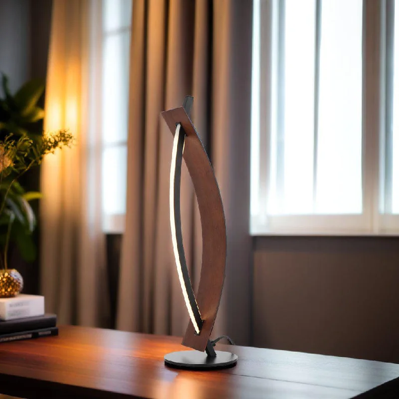 leather table lamps with a distressed texture for a rugged charmNorse LED Table Lamp Black/Walnut NORSE TL-BKWL Telbix Lighting leather table lamps with a distressed texture for a rugged charmNorse LED Table Lamp Black/Walnut NORSE TL-BKWL Telbix Lighting