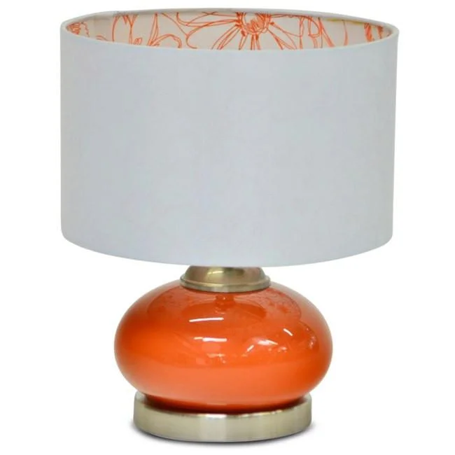 coastal style table lamps with nautical elements for beach housesOrange Table Lamp