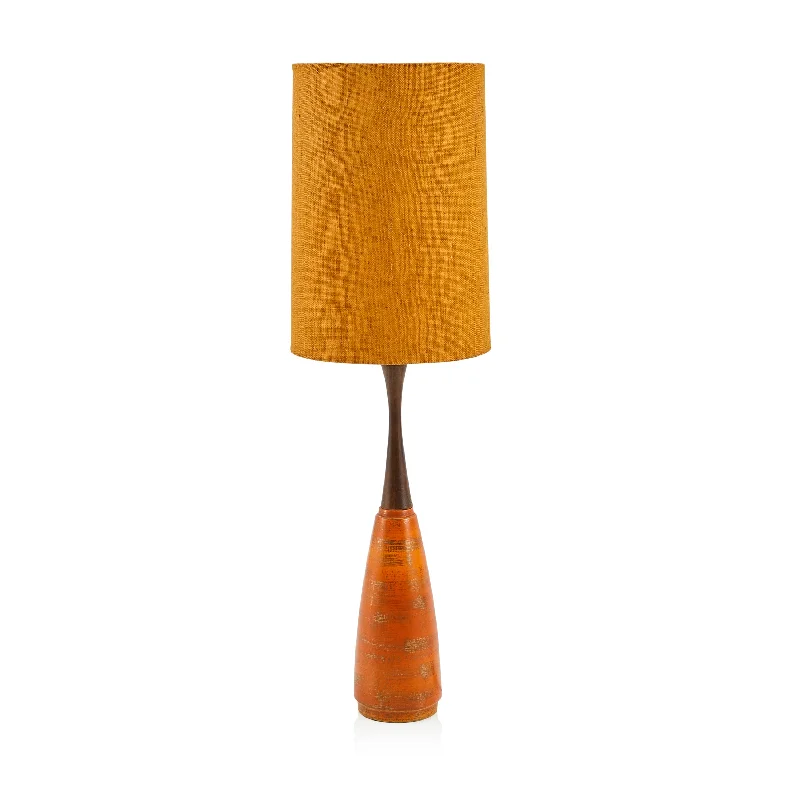 bohemian table lamps with colorful patterns for eclectic bedroomsOrange & Wood Table Lamp bohemian table lamps with colorful patterns for eclectic bedroomsOrange & Wood Table Lamp