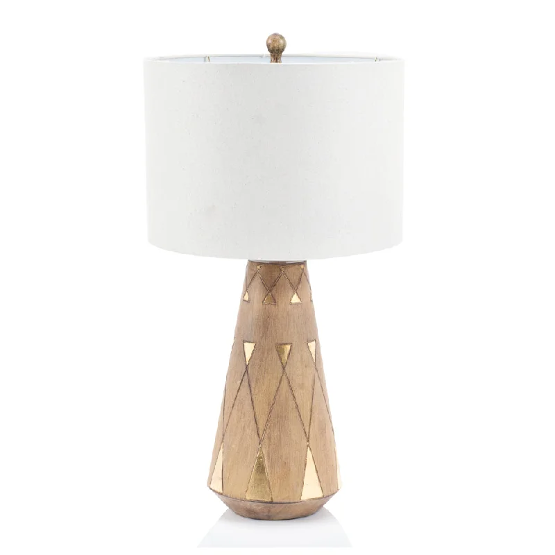 rustic farmhouse table lamps for cozy kitchensPrimitive Wood Table Lamp