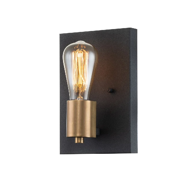 Chinese - Style Ceiling Lights with Red Lantern - Inspired DesignsQuintiesse Silas Wall Light Aged Zinc Chinese - Style Ceiling Lights with Red Lantern - Inspired DesignsQuintiesse Silas Wall Light Aged Zinc
