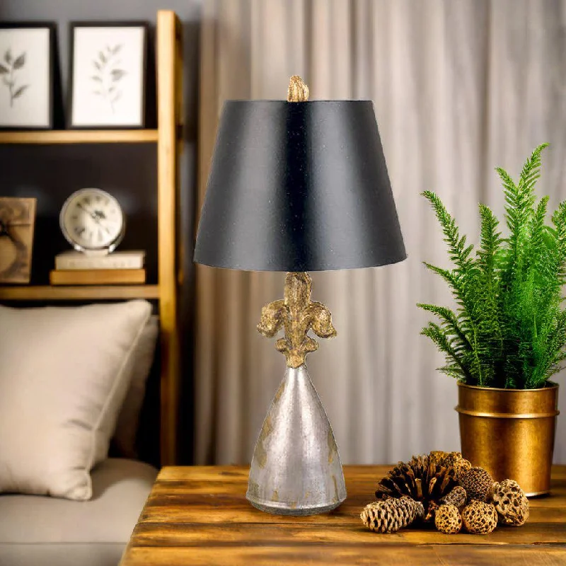 rustic farmhouse table lamps for cozy kitchensRodrigue Table Lamp Silver/Gold/Black ELS.FB-RODRIGUE-TL Elstead Lighting rustic farmhouse table lamps for cozy kitchensRodrigue Table Lamp Silver/Gold/Black ELS.FB-RODRIGUE-TL Elstead Lighting