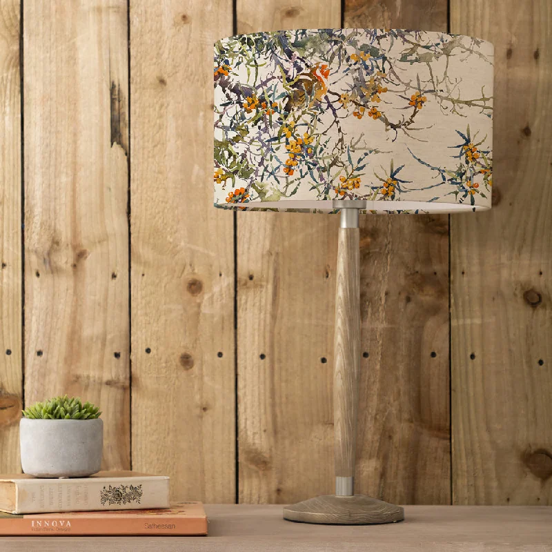 leather table lamps with a distressed texture for a rugged charmHawthorn Eva & Solensis Complete Table Lamp Grey/Olive